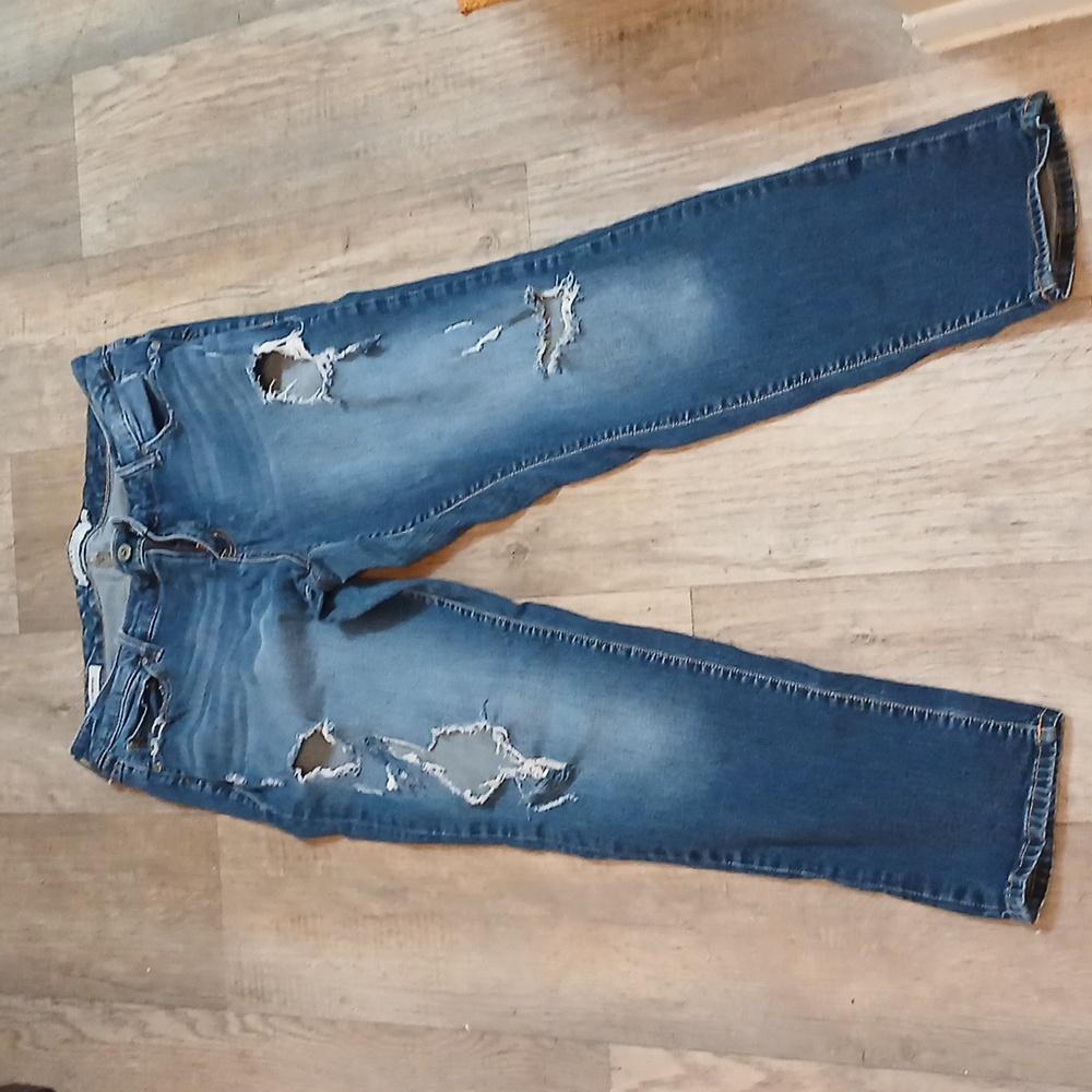 Torrid ripped boyfriend style jeans